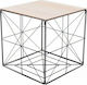 Square Side Table Wooden Black L35xW35xH35cm