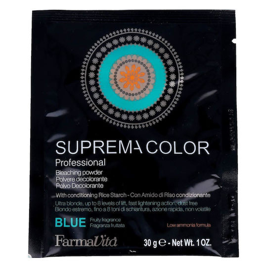 Farmavita Suprema Color Blue Σκόνη Ξανοίγματος έως 8 Τόνους 30gr
