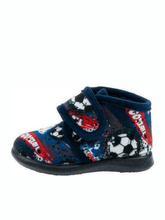 Adam's Shoes Kinderhausschuhe Stiefel Blau