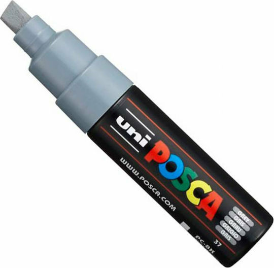Uni-Ball Posca PC-8KT Ανεξίτηλος Μαρκαδόρος Γκρι 8mm