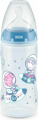 Nuk Plastikflasche First Choice Plus Temperature Control Peppa Pig Gegen Koliken mit Silikonsauger für 6-18 Monate Blue 300ml 1Stück 10.741.070