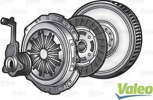 Valeo Clutch Set for Opel Tigra TwinTop 1.3 CDTI (2004+) 69hp