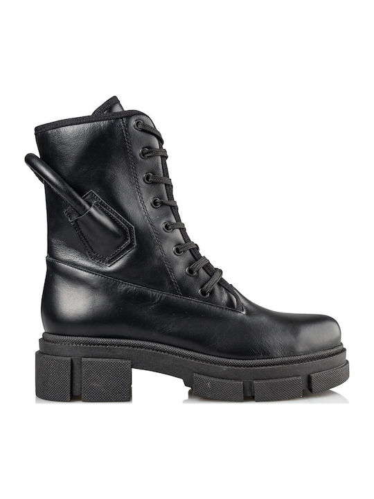 Envie Shoes Кожени дамски кубинки с среден ток ...