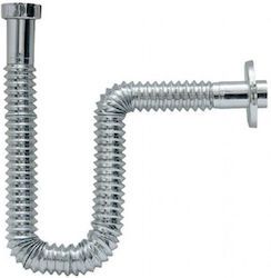 Go Plast Plastic Siphon Sink Flexible Silver