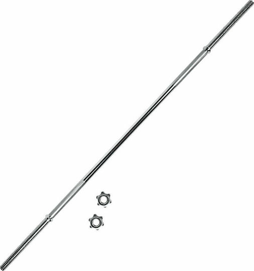 X-FIT Straight Bar Ø28mm 10kg 215cm Length with Spinlock