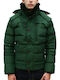 Winter Jacket Puffer Windproof Green