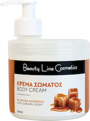 Beauty Line Κρέμα Σώματος Καραμέλα Hidratantă Crema pentru Corp cu Aromă de Caramelă 500ml