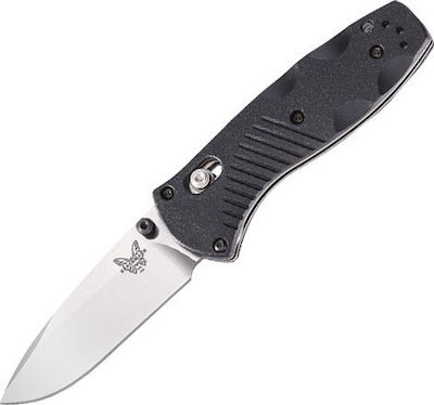 Benchmade Mini Barrage Pocket Knife Gray with Blade made of Steel in Sheath