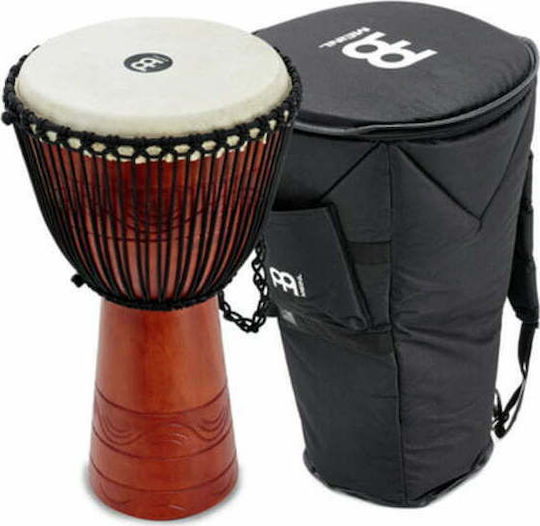 Meinl Original African Style Rope Tuned Wood Djembe 13" Brown