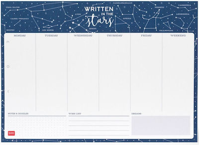 Legami Milano Smart Week Stars Weekly Planner Agenda Blue