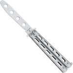 Haller Butterfly Knife Educational Silver with Blade made of Stainless Steel