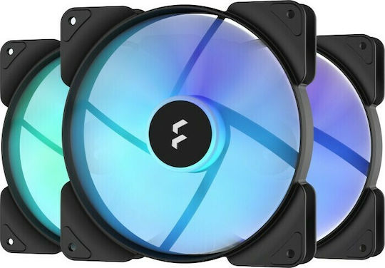 Fractal Design Fractal Design Aspect 12 Schwarz Gehäuselüfter 120mm (2000rpm) mit RGB-Beleuchtung und Verbindung 4-Pin PWM 3 Stück