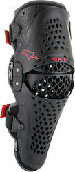 Alpinestars SX-1 V2 Motorcycle Knee Guards Protection Black / Red