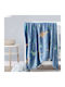 Kocoon Blanket Nursery Swaddling Blankets Shiny Dinos Fleece Blue 80x110cm