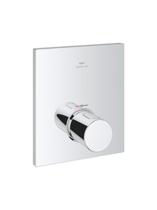 Grohe Grohtherm F Built-In Mixer for Shower with 1 Exit Inox Silver