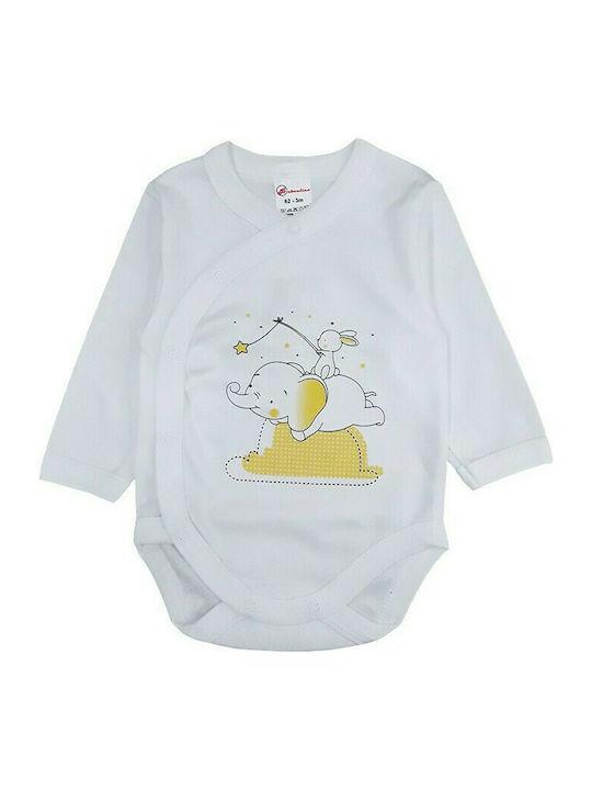 Beboulino Set Baby Unterwäsche Strampler Langärmliges Weiß