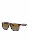 Ray Ban Justin Sonnenbrillen mit Lila Rahmen und Braun Verlaufsfarbe Polarisiert Linse RB4165 6597/T5