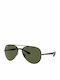 Ray Ban Sunglasses with Black Metal Frame and Green Lens RB3675 002/31