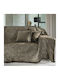 Guy Laroche Sofa Throws 2 Seater 2 Sides Vento 180x250cm Wenge