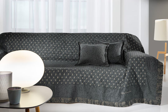 Guy Laroche Триместен диван Throw 2 Страни Intima 180x300см. Титан