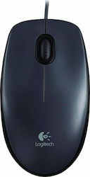 Logitech M90 Ενσύρματο Ποντίκι Μαύρο (3 Buttons)