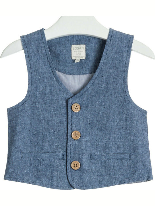 Kinderweste Baumwollblau 915-2790AA