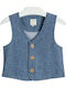 Kinderweste Baumwollblau 915-2790AA
