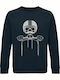 Sweatshirt Unisex, Organic "Vespa rider", French Navy