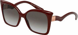 Dolce & Gabbana Sonnenbrillen Burgundisch mit Metall Gestell