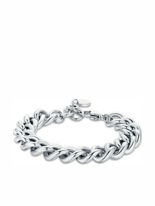 Luca Barra Chain Hand made of Steel Wide Thickness 13mm and Length 19cm