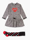 Girls Dress Long Sleeve Grey