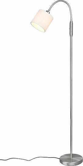 Trio Lighting Tommy Floor Lamp H130xW20cm. with Socket for Bulb E14 White