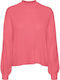 Vero Moda Women's Long Sleeve Knitting Sweater Pink