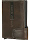 Leather Men's Wallet Classic with RFID Brown