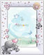 Slevori Elefantenbaby Familien-Fotorahmen für Kinder Silber Rosa 10x15 cm