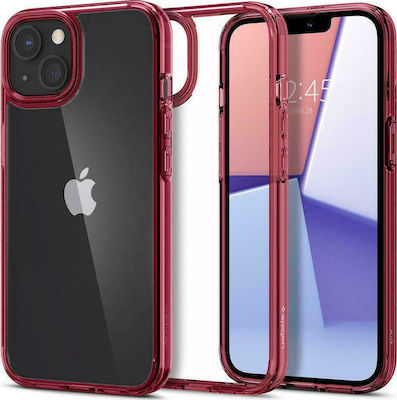 Spigen Ultra Hybrid Umschlag Rückseite Silikon 2mm Rot (iPhone 13 Mini) ACS03319