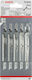 Bosch T234XHCS Λάμες για Ξύλο 3τμχ
