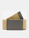 Men's Belt Fabric Webbing Belt Beige