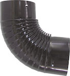 Biofan Chimney Corner Pipe Enamel 130mm Black