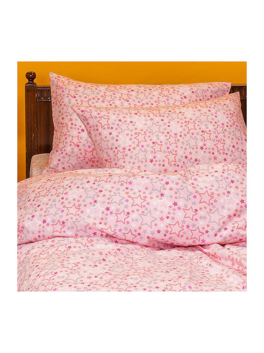 Melinen Astra Kids Cotton Pillowcase Set 50x70cm Pink