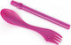 Light My Fire Spork 'N' Straw Besteck für Camping Rosa Metall