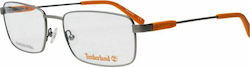 Timberland Men's Metal Prescription Eyeglass Frame Grey