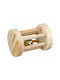 Trixie Rodent Toy Wooden Cylinder with Bell for Small Animals 5x7cm 6184