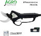 Agroforce Pruning Shears Battery 36V with Maximum Cutting Diameter 40mm with Battery & Charger Protech-400S