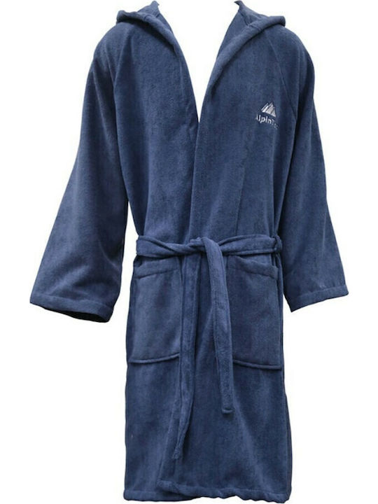 AlpinPro Aegean Swimming Bathrobe Blue Microfiber BRT-NV