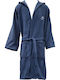 AlpinPro Aegean Swimming Bathrobe Blue Microfiber BRT-NV
