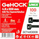 GeHock Δεματικά Καλωδίων Πλαστικά 300mmx4.8mm σε Μαύρο χρώμα (100τμχ) (148300)