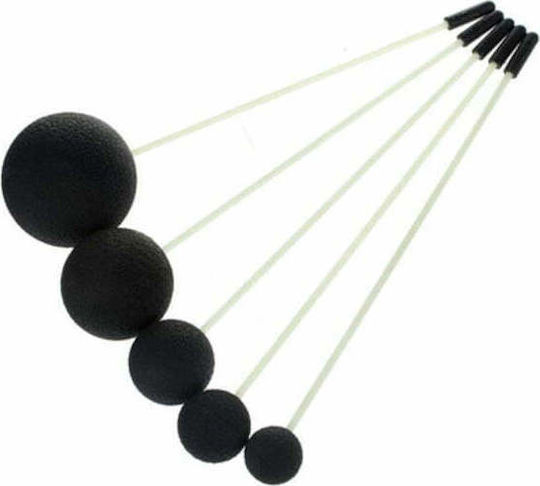 Meinl Πλαστικός Κόπανος Gong Resonant Mallet σε Μαύρο Χρώμα Set of 5