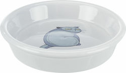 Trixie Grey Cat Keramikkatzenteller Futter- & Wassernapf Gray 250ml 13cm 24652