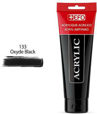 +Efo Acrylic Acrylic Paint Set in Black color 133 Oxyde Black 120ml 1pcs 389133